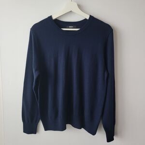 quince sweater womens size L 100% merino wool long sleeve crewneck